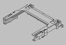 Molex-55358-5029 Connector Memory Card Conn Compact Flash Card HDR 50 POS 0.635mm Solder RA SMD CompactFlash™ 0.5A/Contact Tray