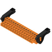 Weidmuller-2442430000 连接器接线板 Conn Plug-in Terminal Block F 15 POS 3.81mm Screw RA Cable Mount 10A Box