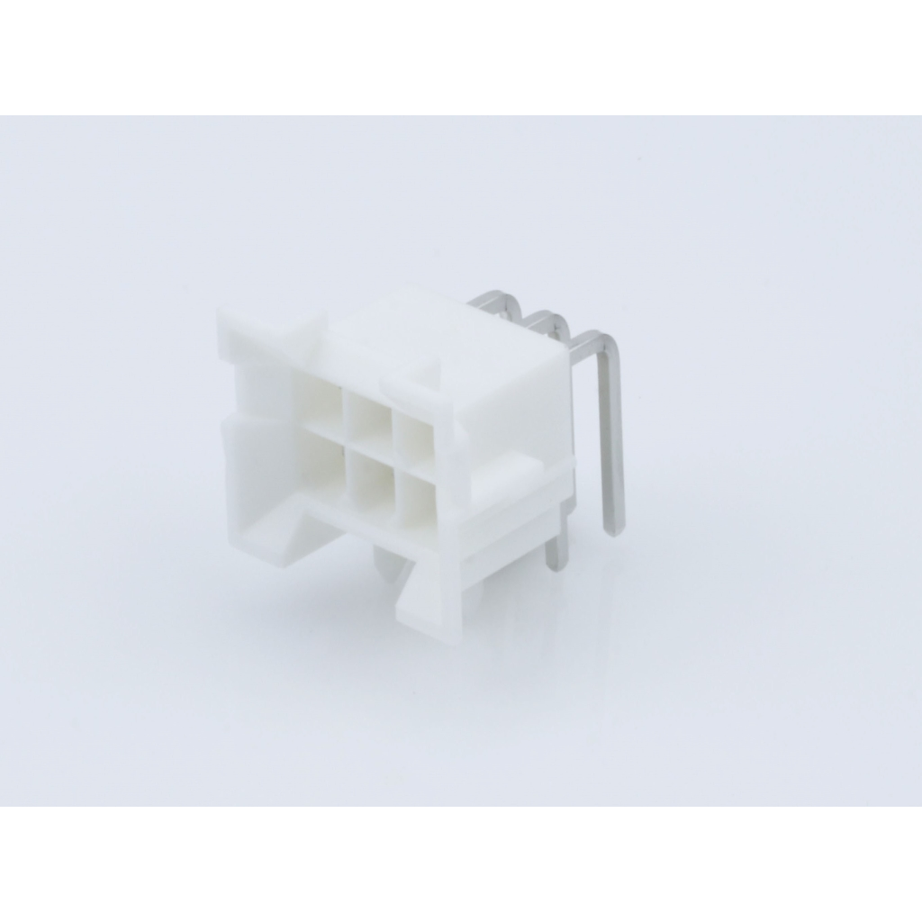 Molex-15249064 Connector Headers and PCB Receptacles Conn Wire to Board HDR 6 POS 4.2mm Solder RA Side Entry Thru-Hole Mini-Fit BMI Tray
