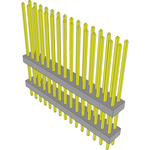 Conn Board Stacker HDR 30 POS 2mm Solder ST Top Entry Thru-Hole Bulk