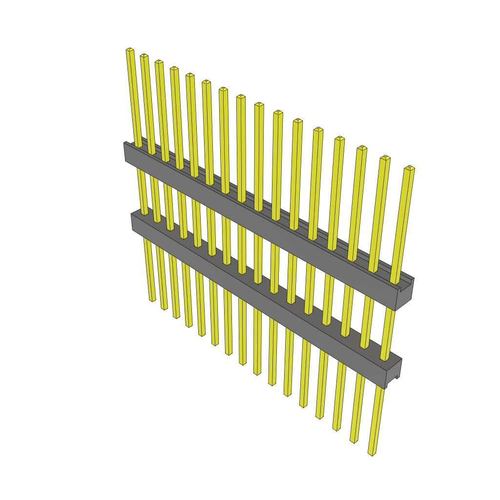 Samtec-ZW-16-14-G-S-500-465 Steckverbinderleisten und Leiterplattenbuchsen Conn Board Stacker HDR 16 POS 2.54mm Solder ST Top Entry Thru-Hole Bulk
