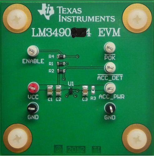 Texas Instruments-LM34904EVM/NOPB Placas y kits de desarrollo de administración de potencia LM34904 Current Limit Switch Evaluation Board