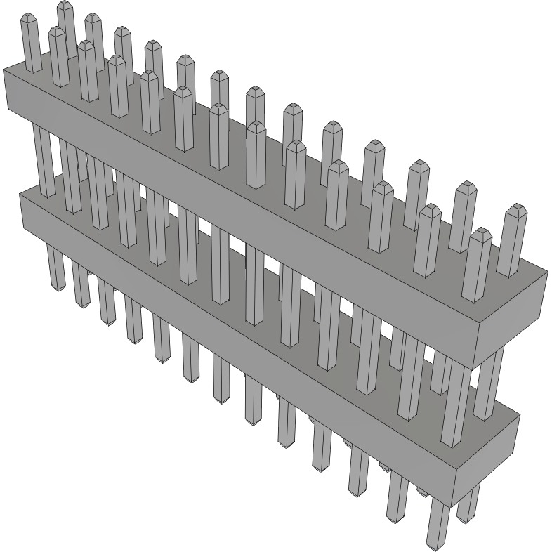 Samtec-TW-13-05-T-D-340-150 Connector Headers and PCB Receptacles Conn Board Stacker HDR 26 POS 2mm Solder ST Thru-Hole Bulk