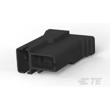 TE Connectivity-520910-1 Einzeladersteckverbinder, Gehäuse Conn Housing RCP 2 POS Crimp ST Cable Mount Black Box