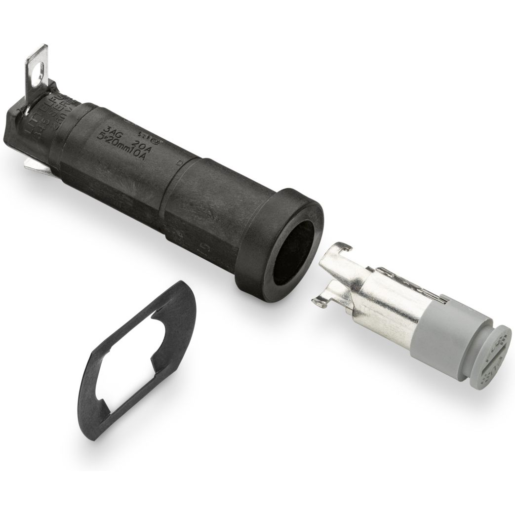 Littelfuse-03455LF1H Accesorios del fusible Fuse Holder 10A Panel Mount Quick Connect