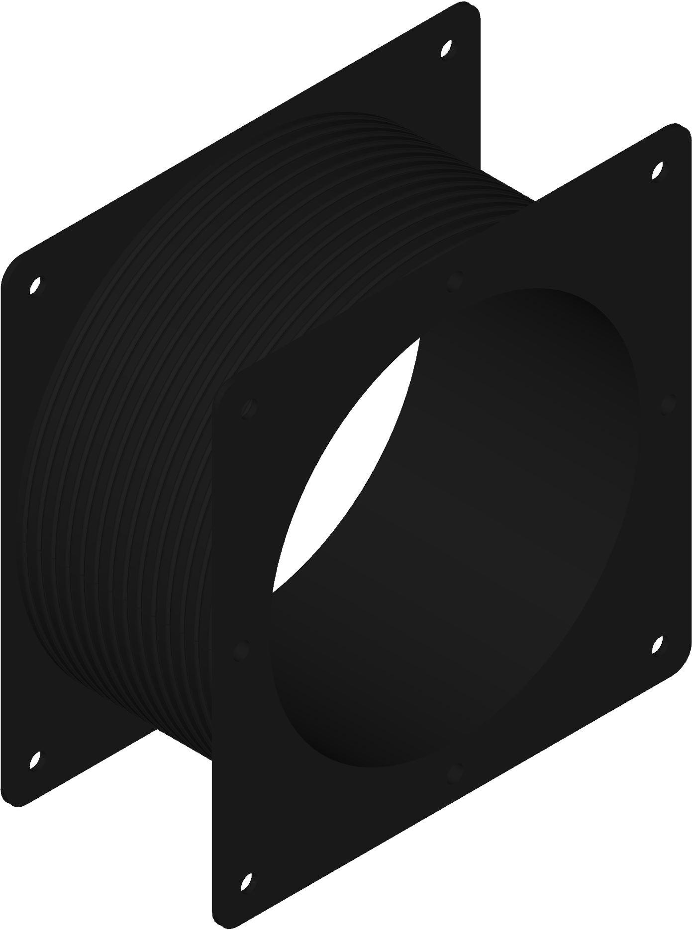 Hammond Manufacturing-1487DFFSS Kabelzubehör Flexible Fitting, Fits 6 x 6