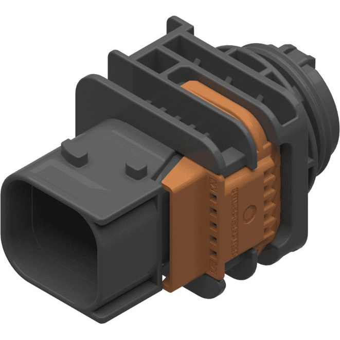 Delphi-33308912 Einzeladersteckverbinder, Gehäuse Connector 6 way Male Black