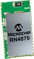 Microchip Technology-RN4870U-V/RM118 Bluetooth Bluetooth v5.0 (BLE) SMART SOC Class II IoT 0.01Mbps 3.3V 30-Pin Tray
