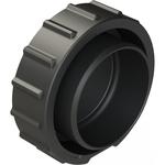 Connector Accessories Receptacle Protective Cap Straight Thermoplastic Black