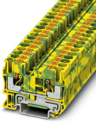 PHOENIX CONTACT-3211822 Steckverbinder, Klemmenblöcke Conn Ground Modular Terminal Block 2 POS Push-In Spring G DIN Rail/T DIN Rail
