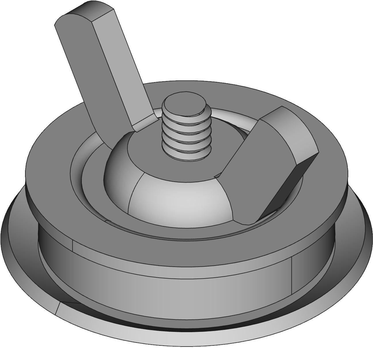 Hammond Manufacturing-HP50 Accessori interruttori Switch Access Round Hole Plug Push Button Switch