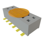 Conn Socket Strip SKT 12 POS 1.27mm Solder ST Top Entry SMD TIGER CLAW™ T/R