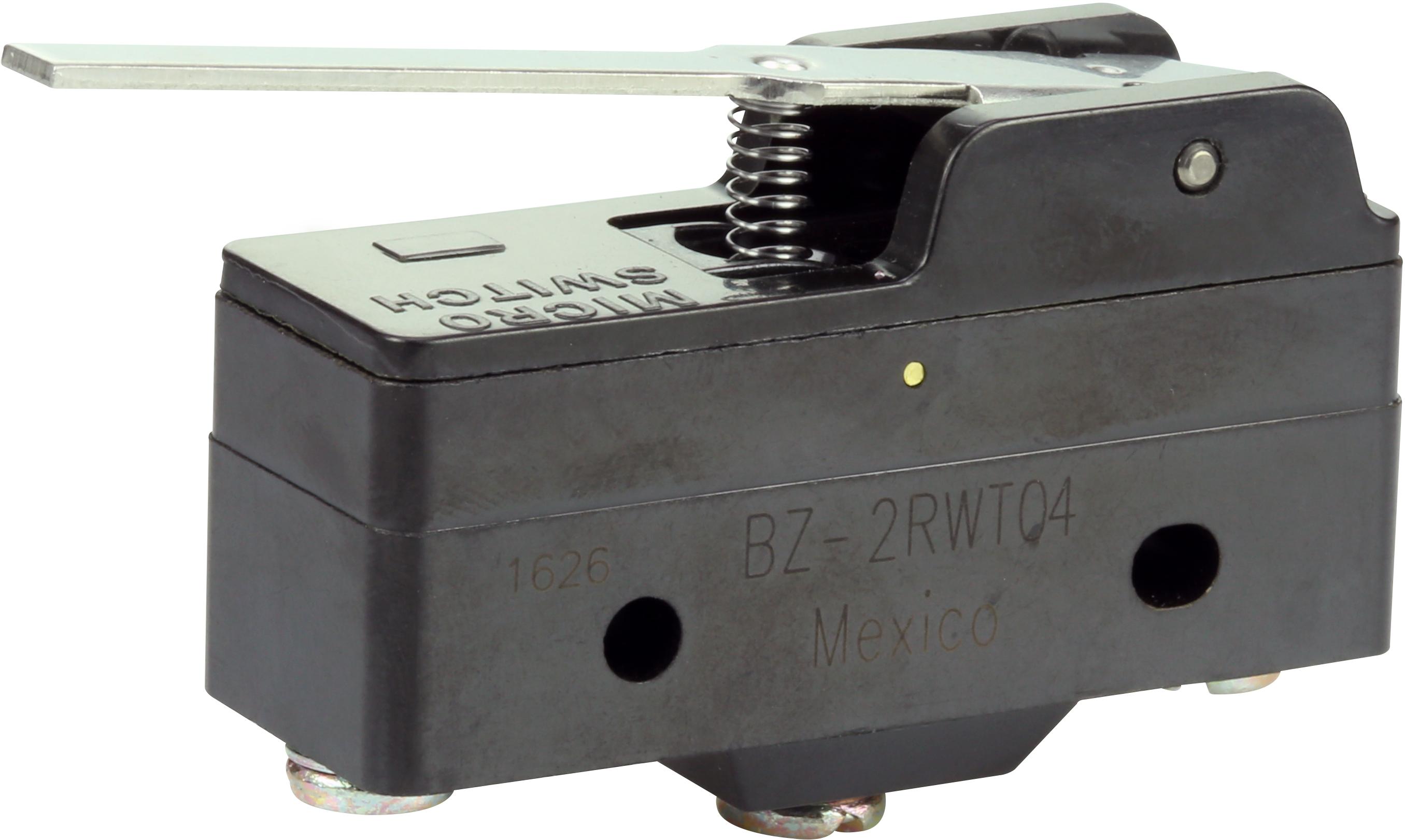 Honeywell-BZ-2RWT04 Switch Snap Action Switch Snap Action N.O./N.C. SPDT Straight Lever 15A 480VAC 250VDC 0.9N Screw Mount Screw