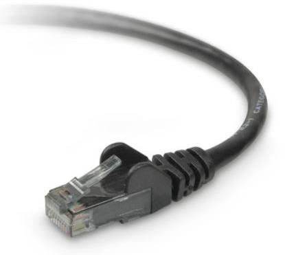 Belkin-A3L980-01-BLK-S null Cable Assembly Cat 6 1m RJ-45 to RJ-45 8 to 8 POS M-M Crimp-Crimp