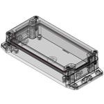 Serpac Electronic Enclosures-RBF63P06C10G null Clear/Gray Polycarbonate Flange Mount Plastic Box Enclosure with Flanged Base