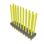 Conn Unshrouded Header HDR 18 POS 2.54mm Solder ST Top Entry Thru-Hole Bulk