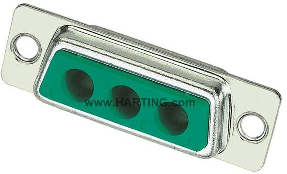 HARTING-09692009072 Steckverbinder, D-Sub Conn D-Sub M 2Power/5Signal POS Solder ST Thru-Hole 7 Terminal 1 Port