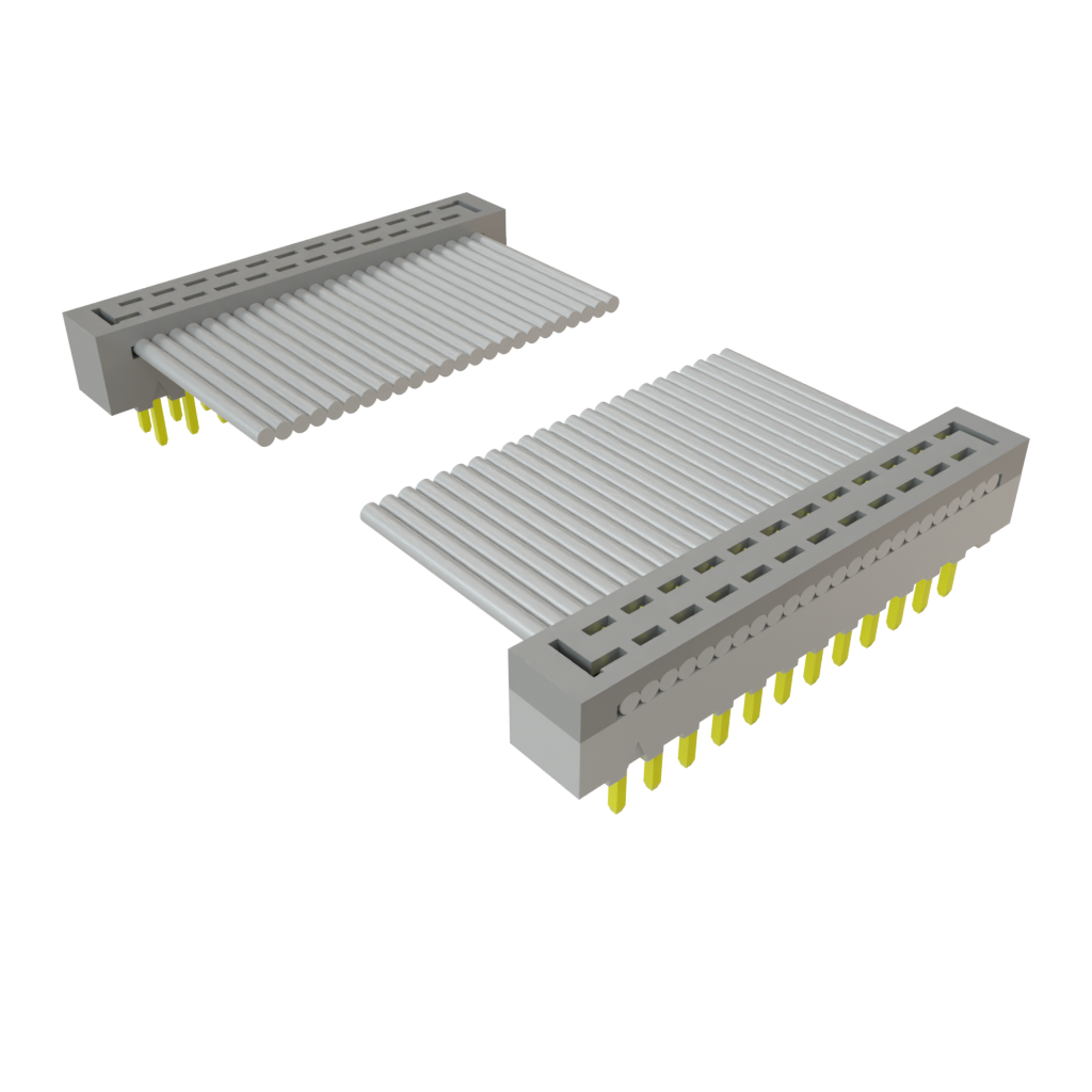 Samtec-TCMD-12-D-02.00-01  Cable Assembly 0.05m 28AWG 1mm 24 to 24 POS IDC Connector to IDC Connector M-M TIGER EYE™ Clamshell