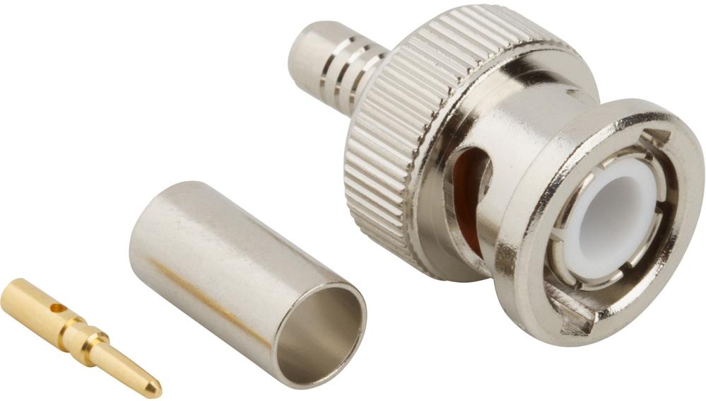 Amphenol RF-000-36875 RF-Steckverbinder Conn BNC 0Hz to 1GHz 50Ohm Crimp ST Cable Mount PL Gold