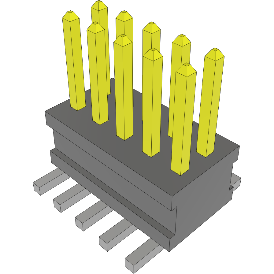 Samtec-FTSH-105-04-F-DV Piastre connettori e prese PCB Conn Unshrouded Header HDR 10 POS 1.27mm Solder ST Top Entry SMD TIGER CLAW™ Tube