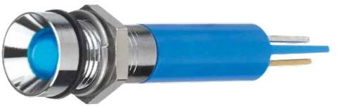 Apem Components-Q8R3BXXG28E Panel Mount Indicators Uni-Color Green 60mcd 2-Pin