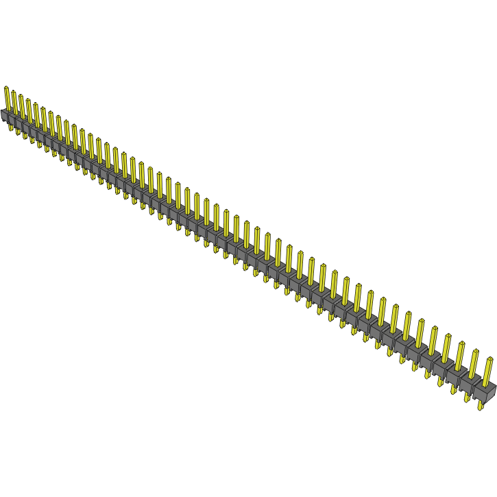 Samtec-TSW-149-07-S-S Connector Headers and PCB Receptacles Conn Unshrouded Header HDR 49 POS 2.54mm Solder ST Top Entry Thru-Hole Bulk