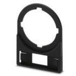 PHOENIX CONTACT-CARRIER-EMP 22 (27X8) Kabelzubehör Marker carriers, black, unlabeled, mounting type: Screws, rivets, diameter: 22 mm, lettering field size: 27 x 8 mm