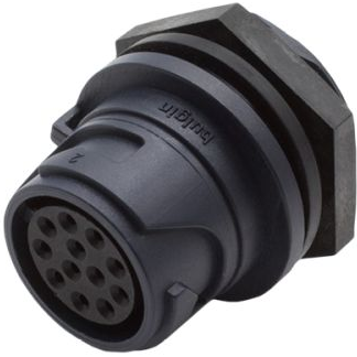 Bulgin Components PLC-PXP4012/12S 圆形连接器 Front Panel Mounting Connector - 12 Contacts - Socket
