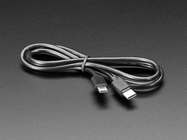 Adafruit Industries-3878 Cable Assembly USB USB C To Micro B Cable - 3 ft 1 meter