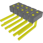 Conn Unshrouded Header HDR 10 POS 2.54mm Solder RA Side Entry Thru-Hole Bulk