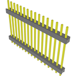 Conn Board Stacker HDR 16 POS 2.54mm Solder ST Top Entry Thru-Hole Bulk