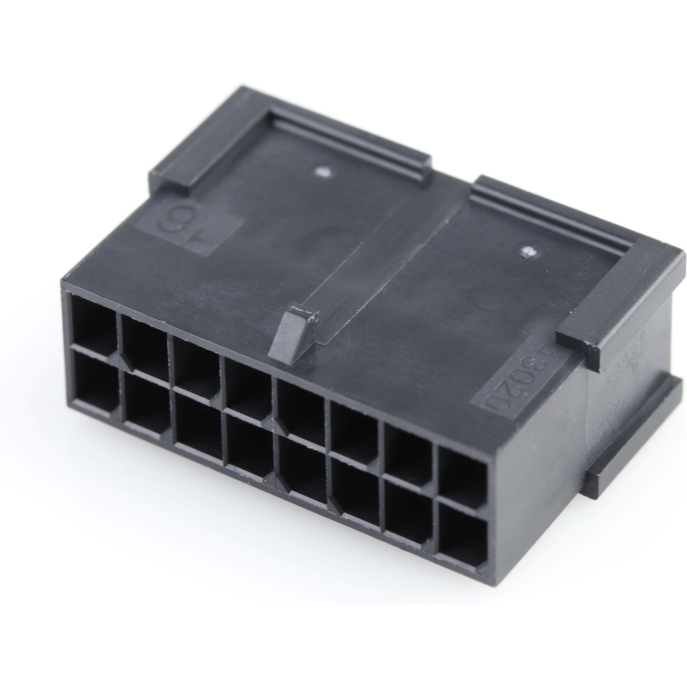 Molex-43020-1611 分立接线罩连接器 Conn Housing PL 16 POS 3mm Crimp ST Cable Mount Black Micro-Fit™ Bag