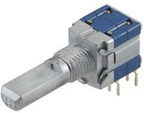 ALPS Electric-SRBM149501 Interruptor giratorio Switch Rotary DP4T 4 Flatted Shaft PC Pins 0.1A 16VDC