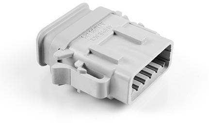 Amphenol-ATM06-12SA-SR1GY Connector Discrete Wire Housing Conn Housing PL 12 POS Crimp ST Cable Mount Gray Automotive