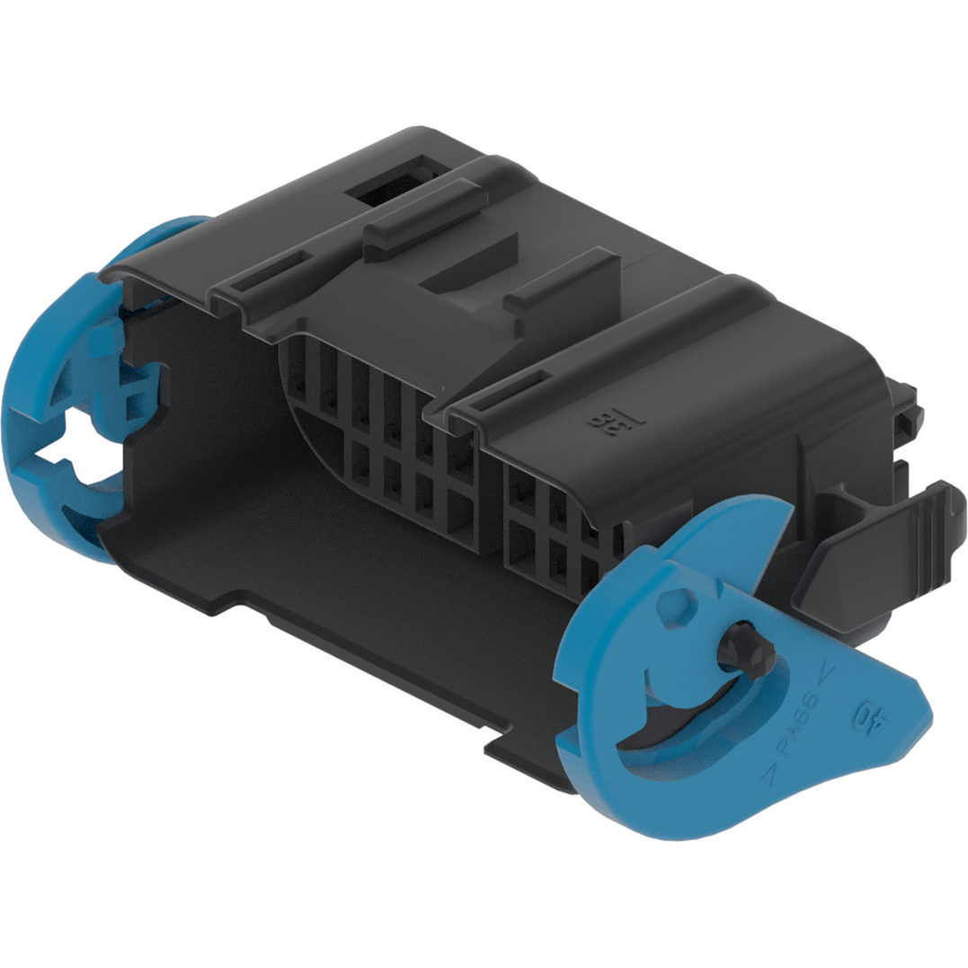 Delphi-13873310 Einzeladersteckverbinder, Gehäuse 40 Way Base, 38 usable Black GT 150 280 Sealed Female Connector Assembly