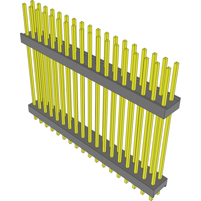 Samtec-DW-18-14-G-D-1000 Connector Headers and PCB Receptacles Conn Board Stacker HDR 36 POS 2.54mm Solder ST Top Entry Thru-Hole Bulk
