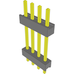 Conn Board Stacker HDR 4 POS 2.54mm Solder ST Top Entry Thru-Hole Bulk