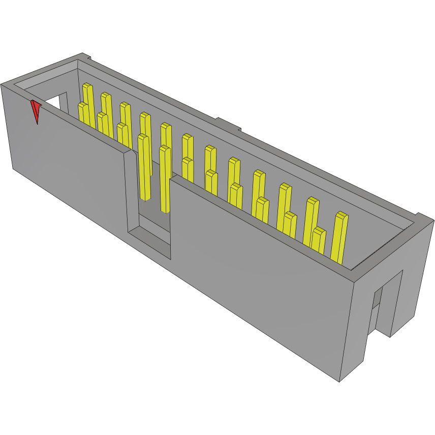 Samtec-TST-112-01-S-D-01 Connector Headers and PCB Receptacles Conn Shrouded Header (4 Sides) HDR 24 POS 2.54mm Solder ST Top Entry Thru-Hole Bulk