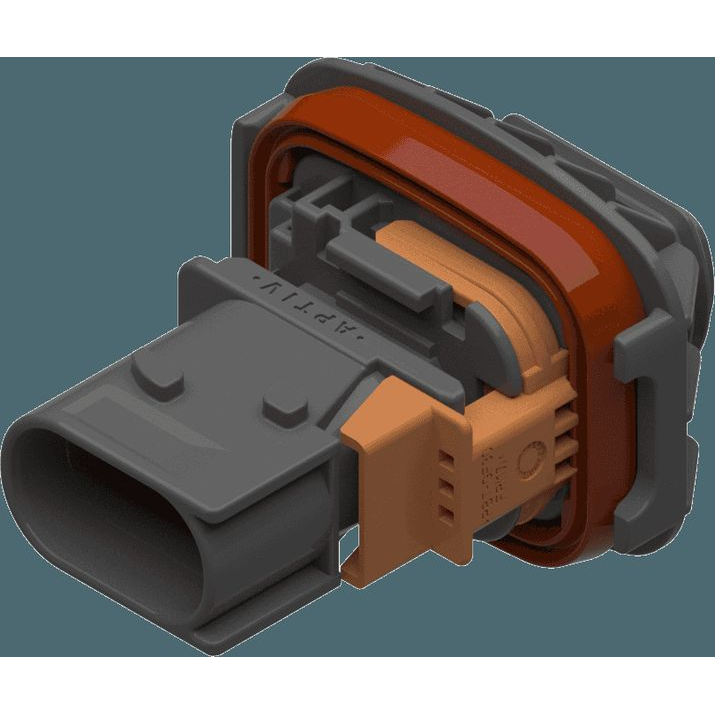 Delphi-33254285 Einzeladersteckverbinder, Gehäuse Conn Housing M 3 POS Crimp ST Panel Mount Black