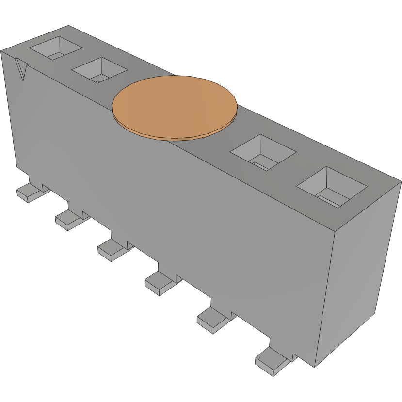Samtec-FHP-06-02-T-S-K-TR Embases de raccordement et réceptacles PCB Conn Socket Strip SKT 6 POS 3.96mm Solder ST Top Entry SMD T/R