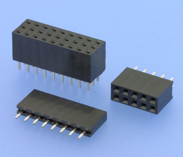 W+P PRODUCTS GmbH-157-10-2-00 Steckverbinderleisten und Leiterplattenbuchsen Conn Socket Strip SKT 10 POS 2.54mm Solder ST Thru-Hole