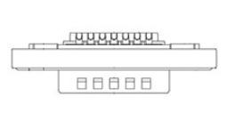 Molex-1731100054 Steckverbinder, D-Sub Conn D-Sub M 15 POS 2.84mm Solder Cup ST Cable Mount 15 Terminal 1 Port Carton