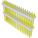 Conn Board Stacker HDR 34 POS 2.54mm Solder ST Top Entry Thru-Hole Bulk