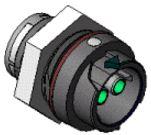 Amphenol-300196 Connector Circular Conn Circular SKT 27 POS Solder Cup ST Panel Mount 27 Terminal 1 Port