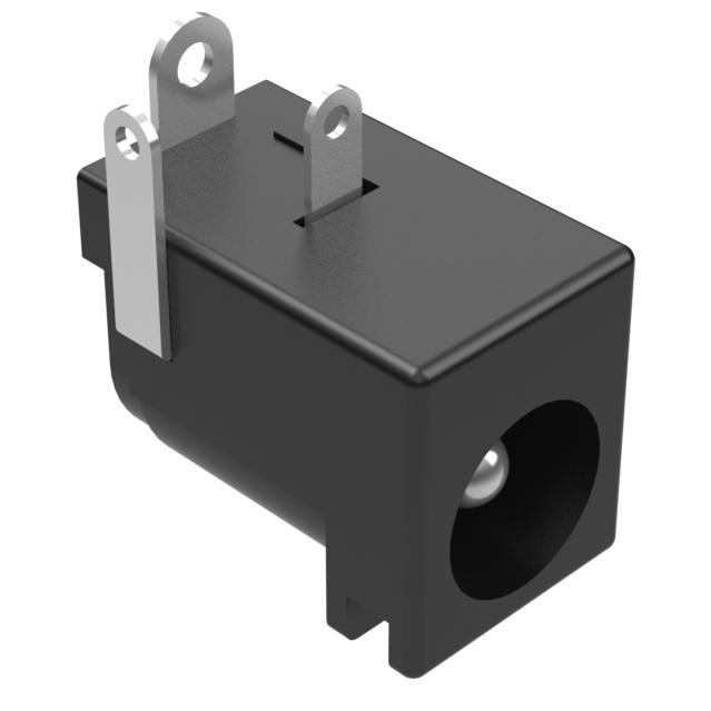 Tensility International-54-00130 Connector Power Conn DC Power RCP 2 POS Solder RA Thru-Hole 3 Terminal 1 Port