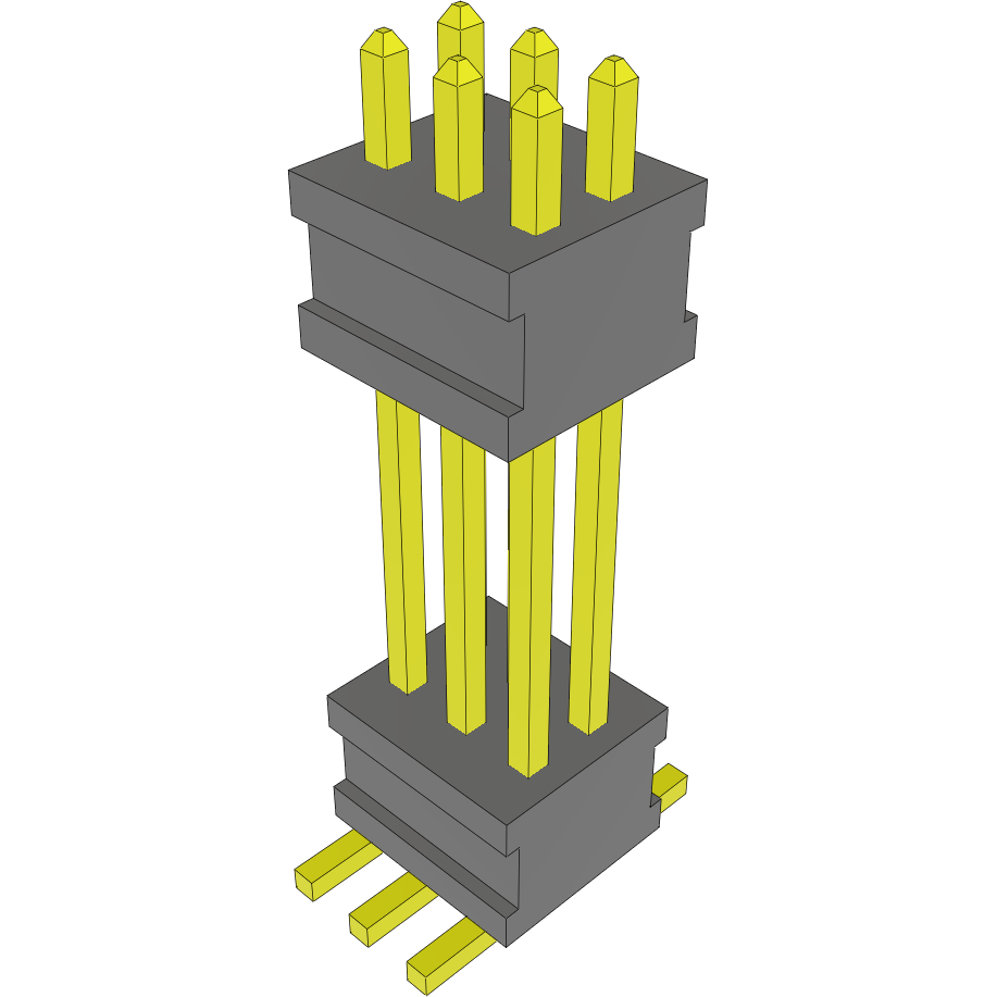 Samtec-FW-03-05-G-D-452-065-TR Piastre connettori e prese PCB Conn Board Stacker HDR 6 POS 1.27mm Solder ST Top Entry SMD FLEX STACK™ T/R