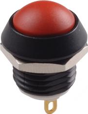 C&K-AP4C500TWBE Botón pulsador Switch Push Button N.O. SPST Concave Button 0.4A 125VAC 50VDC Momentary Panel Mount Wire Lead Bulk