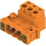 Weidmuller-1846370000 Steckverbinder, Klemmenblöcke Conn Plug-in Terminal Block M 3 POS 5.08mm Screw RA Cable Mount 14A Box