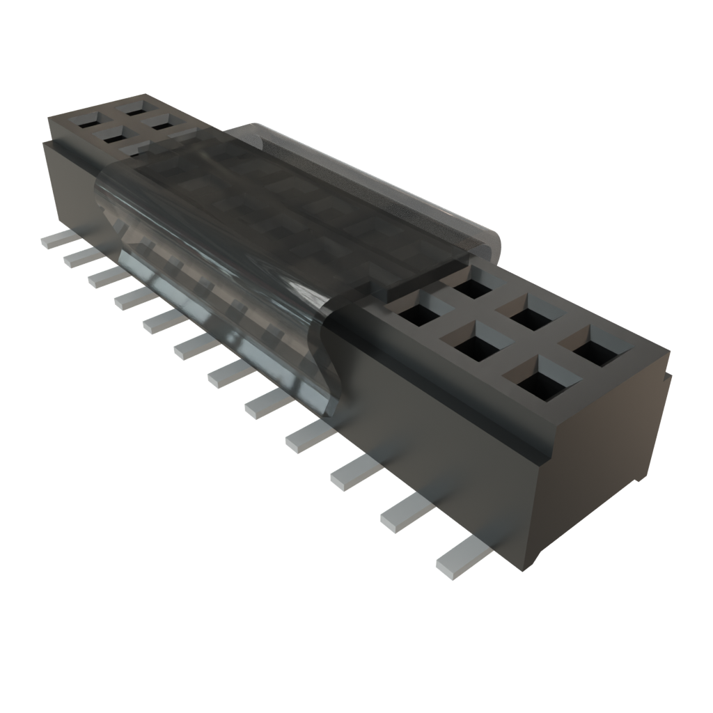 Samtec-CLM-112-02-L-D-P-TR Steckverbinderleisten und Leiterplattenbuchsen Conn Micro Socket Strip SKT 24 POS 1mm Solder ST SMD T/R