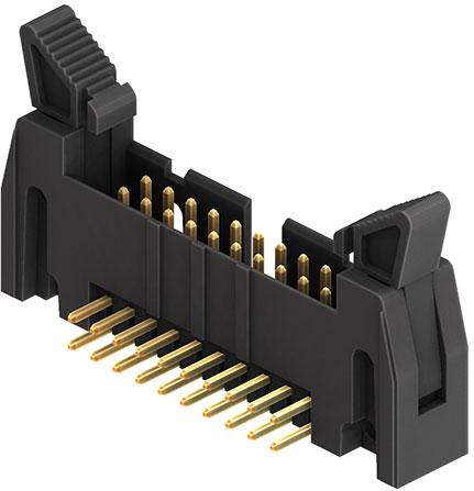 CnC Tech, LLC-3010-20-002-12-00 连接器插头及 PCB 插座 Conn Ejector Header HDR 20 POS 2.54mm Solder RA Side Entry Thru-Hole